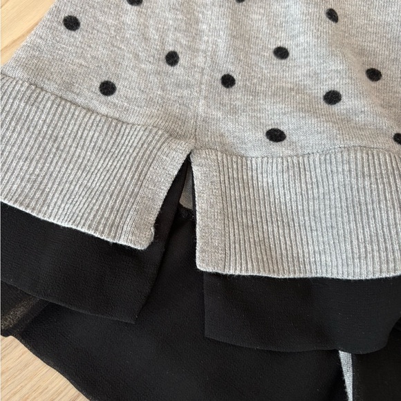 Lane Bryant Elegant Black Polka Dot V-Neck Sweater size 18/20 - Picture 3 of 9